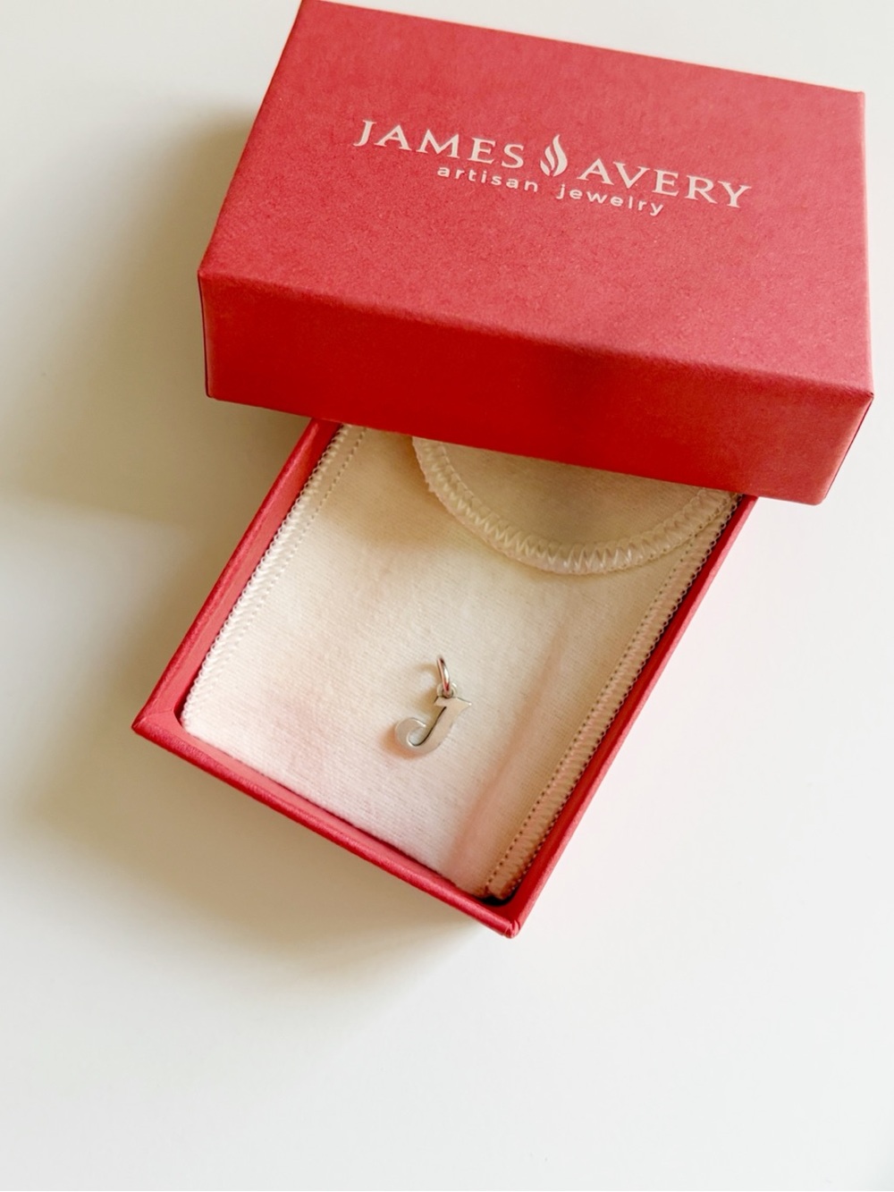 James Avery Sterling Silver 'J' Initial Charm